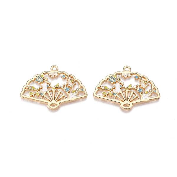 Rack Plating Alloy Enamel Pendants