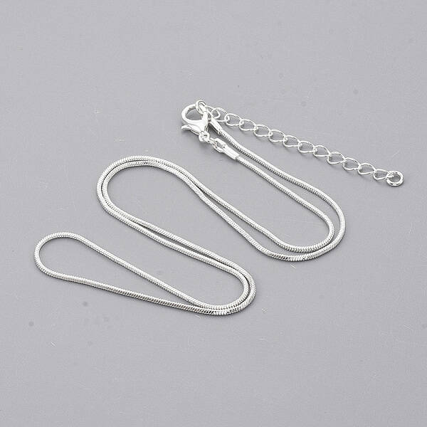 Brass Square Snake Chain Necklace Making