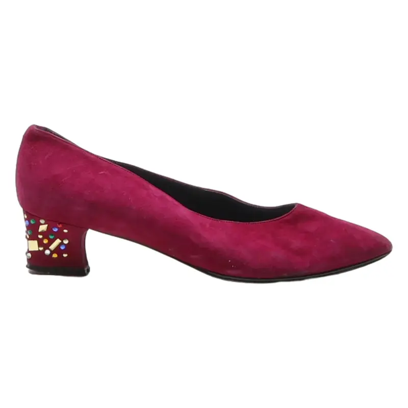 DA MAZIO Pump Heels Purple Synthetic Womens UK 5