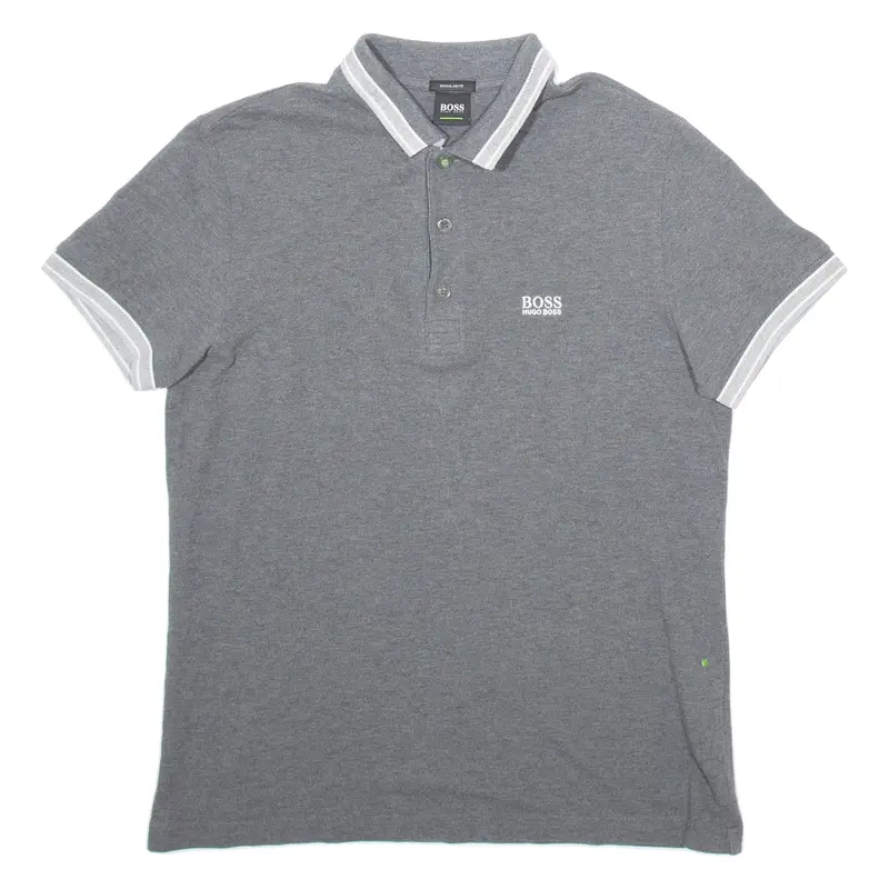 BOSS HUGO BOSS Mens Polo Shirt Grey S