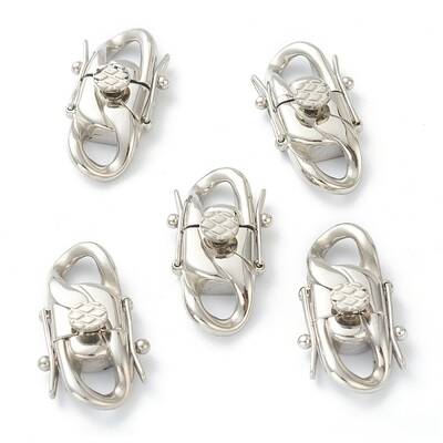 Non-Tarnish 304 Stainless Steel Twister Clasps