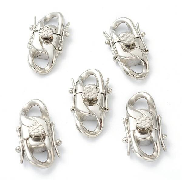 Non-Tarnish 304 Stainless Steel Twister Clasps