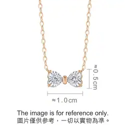 'Fantasy' 18K Gold (Multi-coloured) Diamond Bowtie Necklace