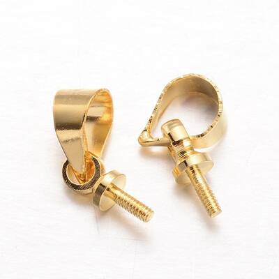 Brass Peg Bails Pendants