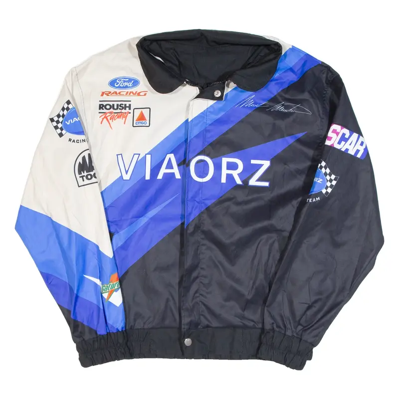 Racing Mens Biker Jacket Black M