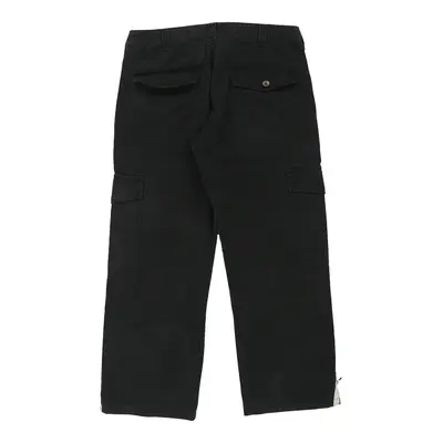 Umm Cargo Trousers - 36W 28L Black Cotton