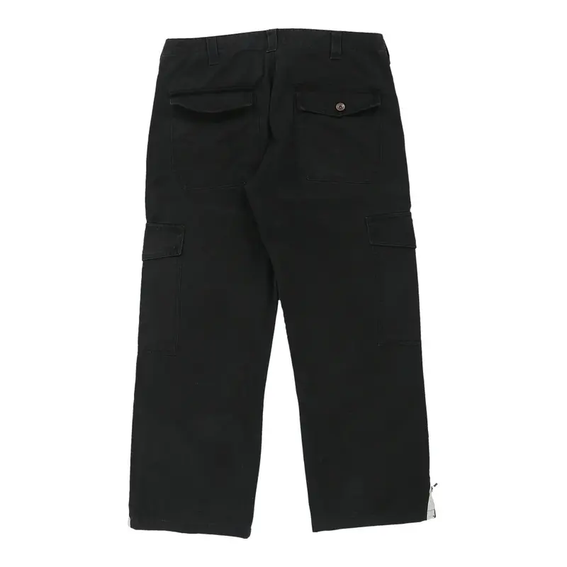 Umm Cargo Trousers - 36W 28L Black Cotton