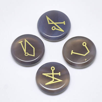 Natural Grey Agate Cabochons