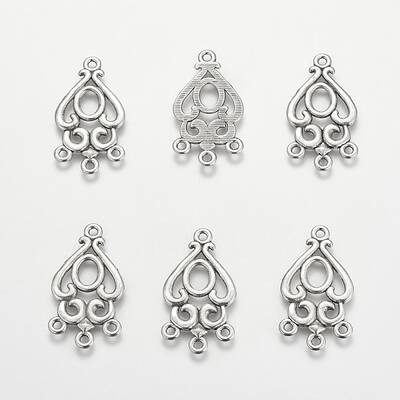 Alloy Teardrop Chandelier Component Links