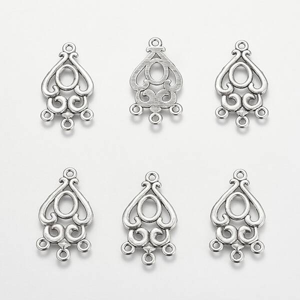 Alloy Teardrop Chandelier Component Links