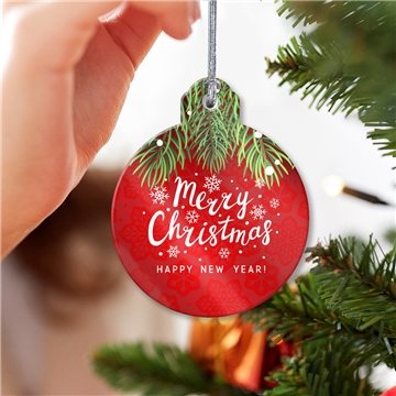 250 Promotional Acrylic Holiday Ornaments - Full Color