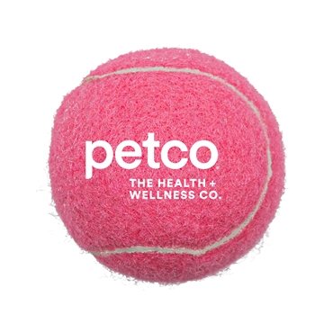 150 Promotional Pet Toy Tennis Ball - Low Bounce & Pet Safe Inks