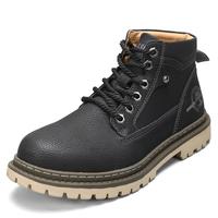 Men's Waterproof Hiking Boots High Top Comfy Leather Casual Hiking Boots For Men