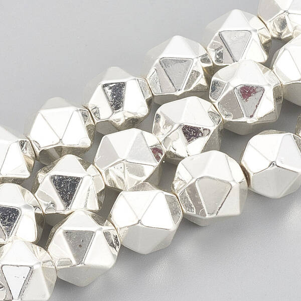 Electroplate Non-magnetic Synthetic Hematite Beads Strands