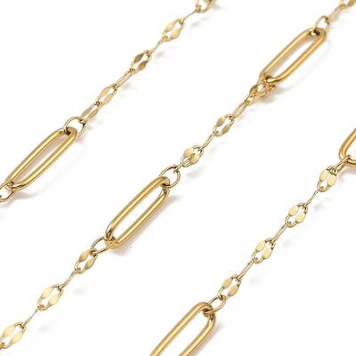 304 Stainless Steel Oval & Dapped Chains
