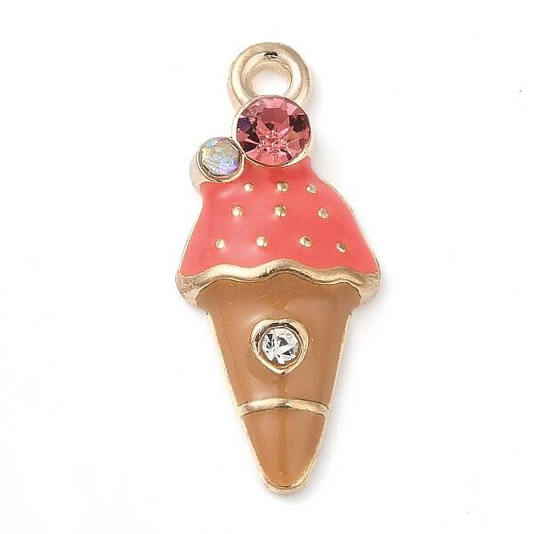 Light Gold Plated Alloy Enamel Pendants