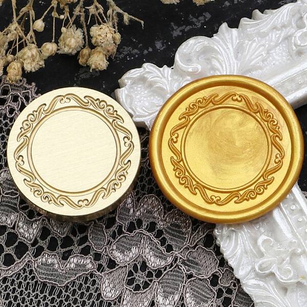 Flower Frame Brass Stamp Heads