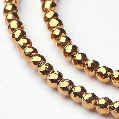 Non-Magnetic Synthetic Hematite Beads Strands