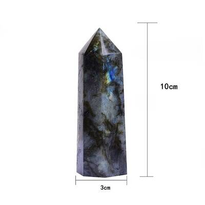 Point Tower Natural Labradorite Home Display Decoration