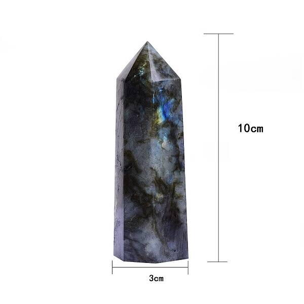 Point Tower Natural Labradorite Home Display Decoration