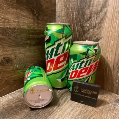 Vineyard Candle Co Mountain Dew Scented Soy Wax Candle 7.5 12 16oz Hand Poured All Natural Recycled Glass Decor Ornament Arom...
