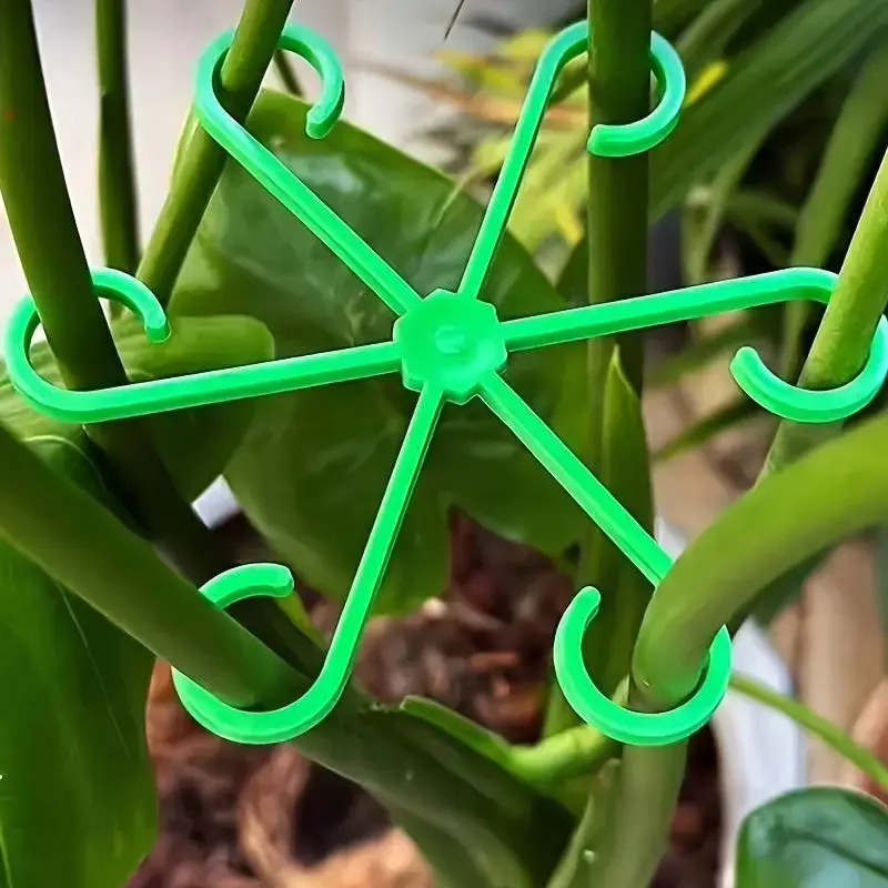 Plant Support Pole, Adjustable Anti-toppling Fixators for Greenhouse Flowers & Hydroponic Plants, Garden Supplies