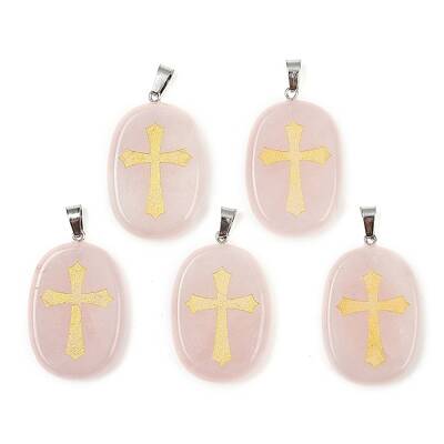 Natural Rose Quartz Pendants