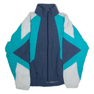 GONSO Mens Shell Jacket Blue 90s Colourblock M