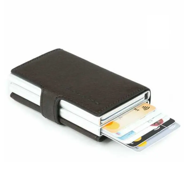 Piquadro, Dafne, Leather Wallet, Card Holder, Brown, Men