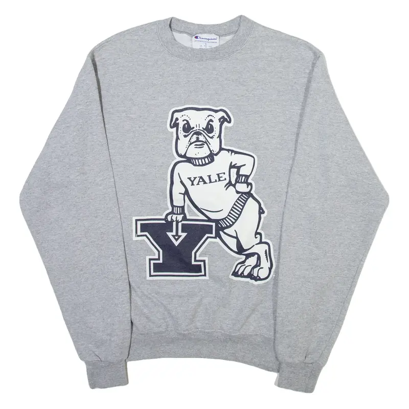 CHAMPION Yale Mens Sweatshirt Grey USA S