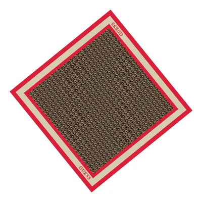 Guess, fabric scarf, red, 90 x 90, for women