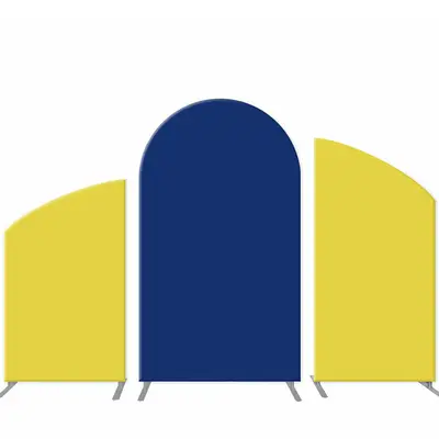 Aperturee Blue Yellow Solid Color Birthday Arch Backdrop Set | Chiara Arch Backdrop Diy | Wedding Arch Backdrop | Custom Arch...