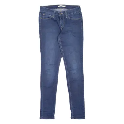 LEVI'S 711 Womens Jeans Blue Slim Skinny Stone Wash W26 L30