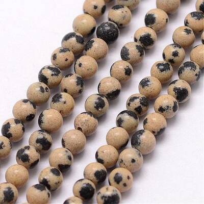 Natural Dalmatian Jasper Bead Strands