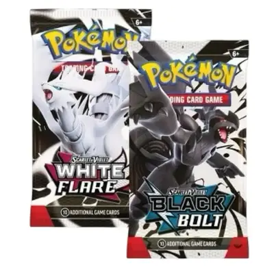 Black Bolt/White Flare Booster Pack Pokemon Trading Card Game