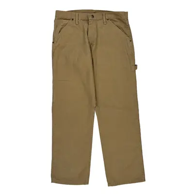 Wrangler Carpenter Trousers - 32? Waist Beige Cotton