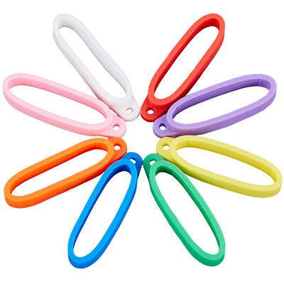 32Pcs 8 Colors Silicone Pendant