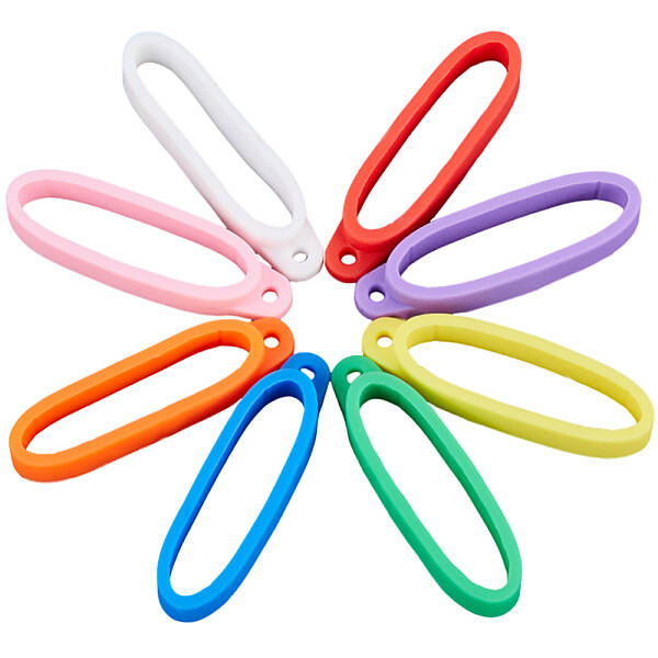 32Pcs 8 Colors Silicone Pendant
