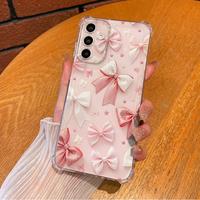 Aesthetic Bow Ribbon Pink Stylish Design Phone Case For SAMSUNG GALAXY A14 A15 A16 A25 A26 A34 A35 A36 A53 A54 A55 A56 4G 5G ...