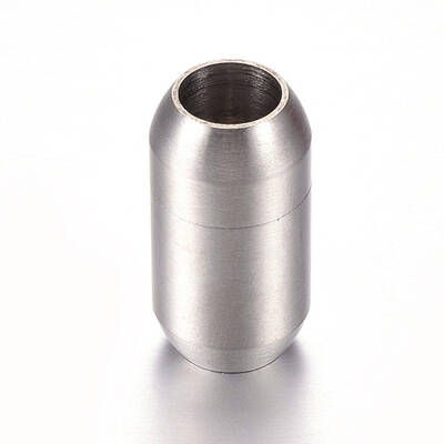 Tarnish Resistant 304 Stainless Steel Magnetic Clasps with Glue-in Ends