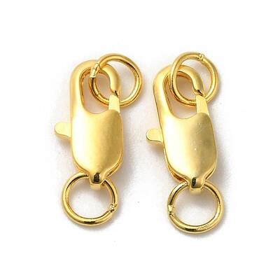Brass Lobster Claw Clasps