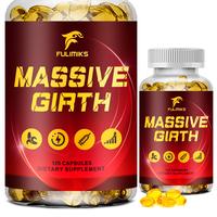 Massive Girth Men's Gummies, Enhances Performance & Energy, Provide a Happy Life for Men and Women - 120 Capsules