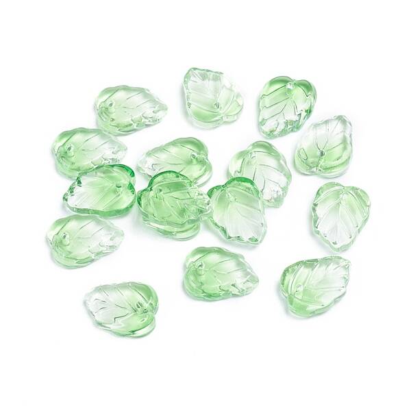 Two-Tone Transparent Glass Charms