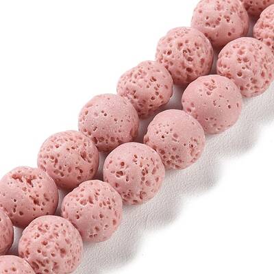 Synthetic Lava Rock Dyed Beads Strands
