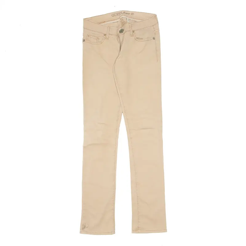 GUESS Scarlet Jeans Beige Denim Slim Skinny Womens W27 L32