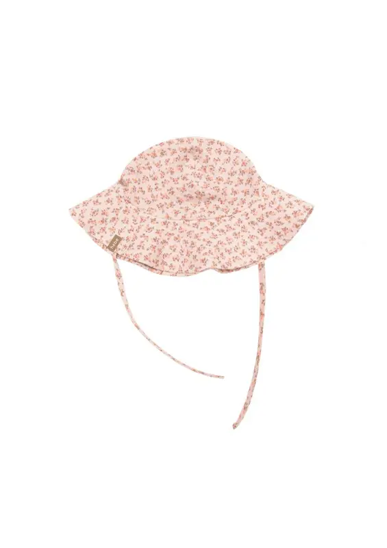 Girl's sun hat with Floral print | Size: 4-6 y (56/58cm)