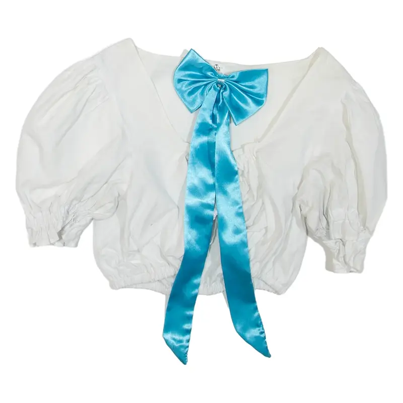 Womens Cropped Blouse White M