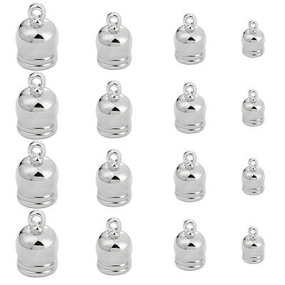 48Pcs 4 Size Brass Cord Ends