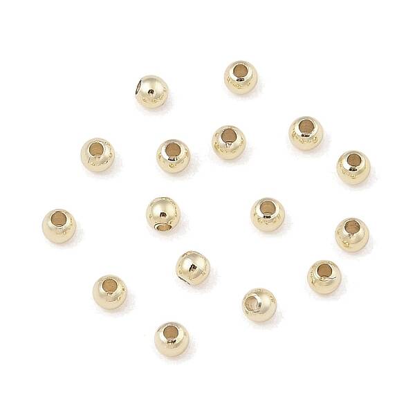 Rack Plating Brass Round Beads
