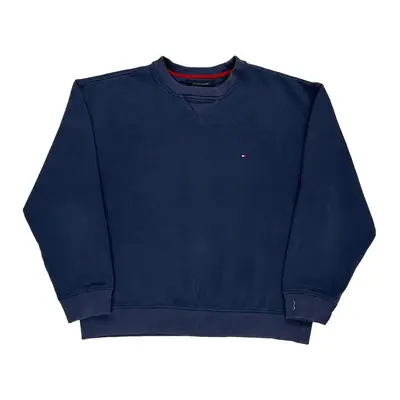 Tommy Hilfiger Sweatshirt - Large Blue Cotton Blend
